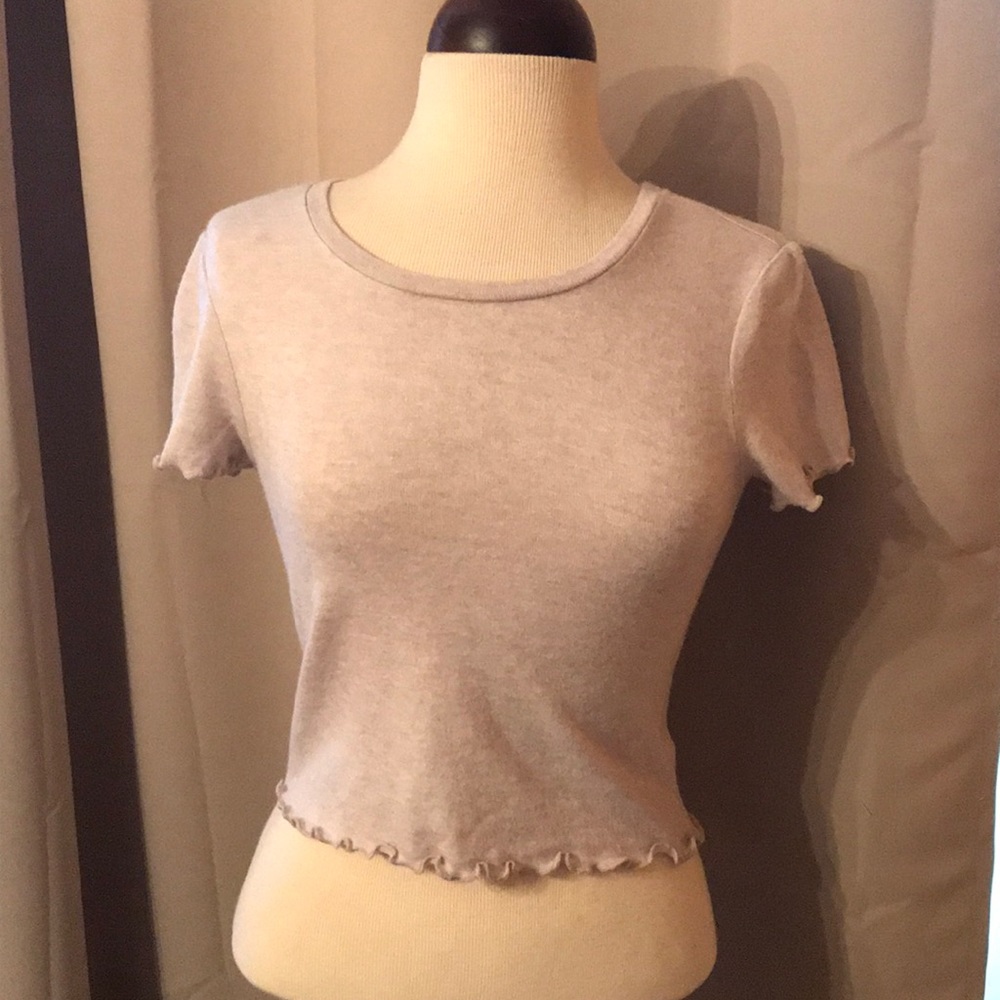 Tan Crop Top